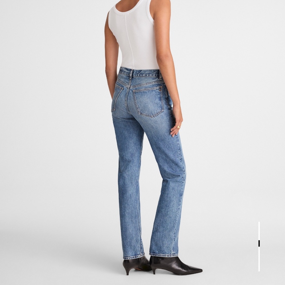 Madewell Light Blue Straight Leg Jeans - Picture 3 of 5